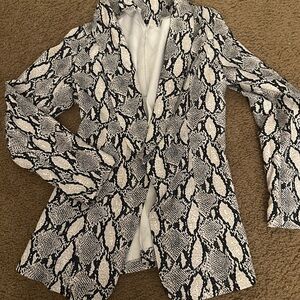 Snake Print Blazer